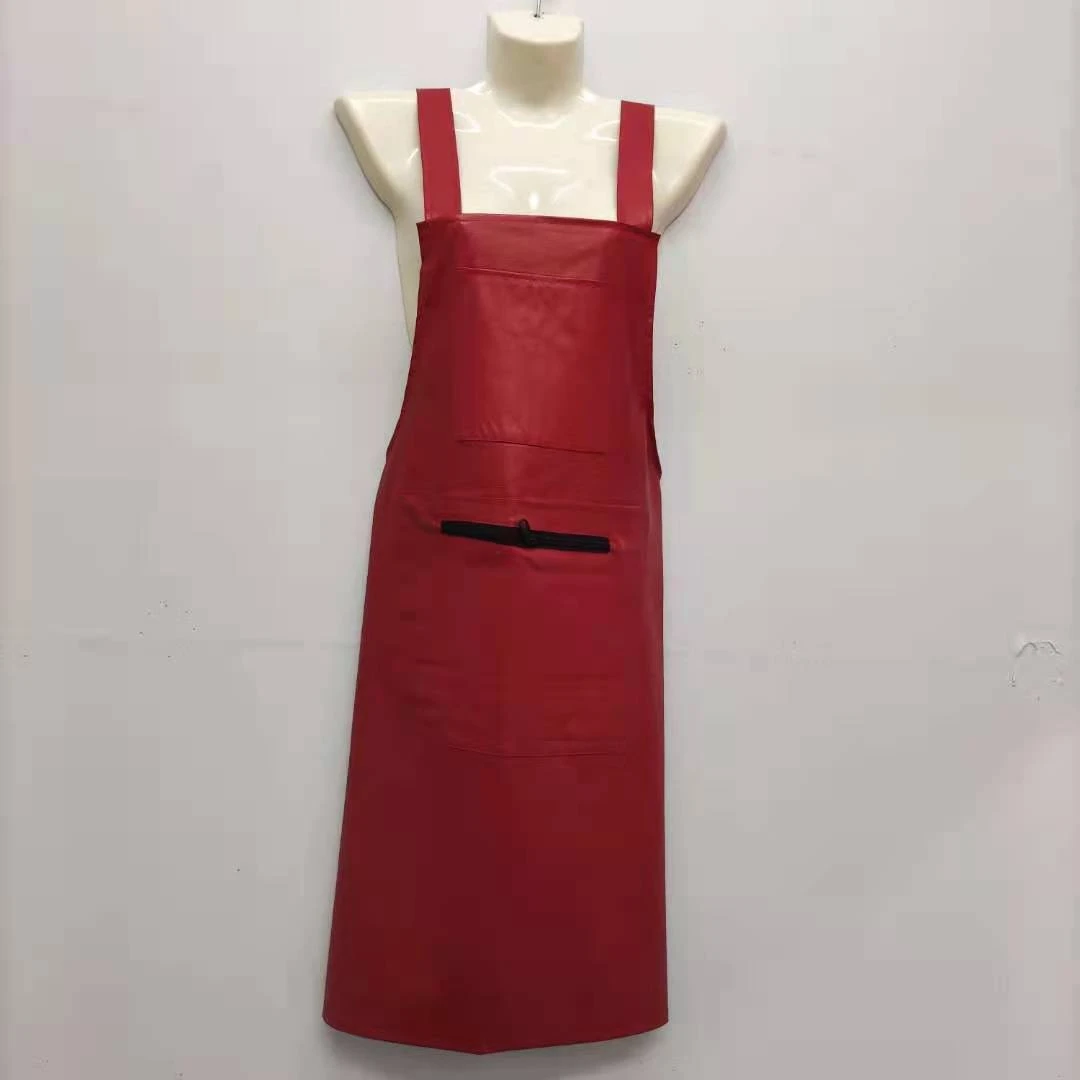 软皮欧双肩美背围裙防水防油成人做饭家务无袖耐脏薄款