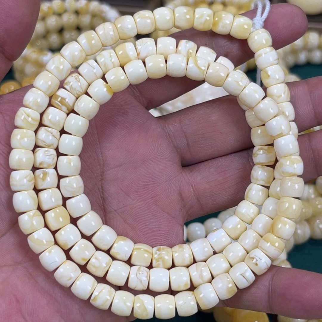 琥珀手链未镶嵌7.5×6.5mm直切