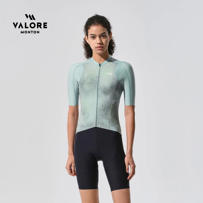 VALORE沙画短袖专业骑行服女款夏季轻薄透气干爽速干户外公路骑行