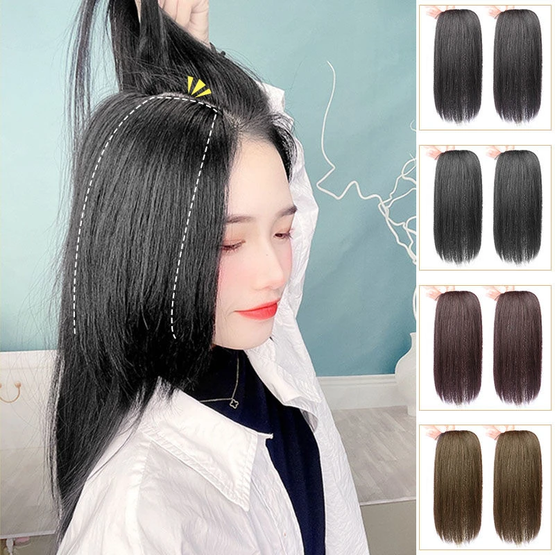 假发片真发一片式无痕隐形假发垫发片头顶补发增发量两侧蓬松贴片