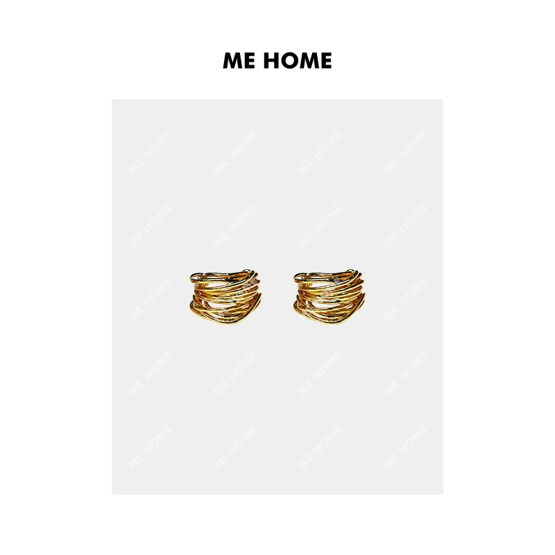 非金属耳饰 ME HOME 金线条耳钉 冬季新款耳钉 23ME3847