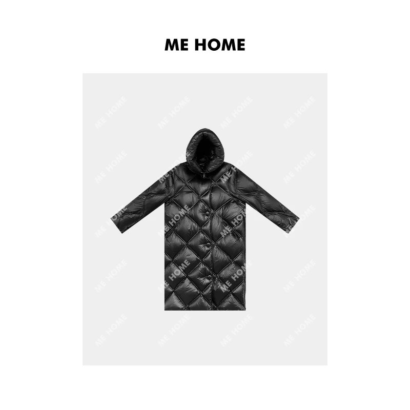 ME HOME 暖炉 冬季新款鹅绒服简约百搭女士保暖羽绒服 23ME3256