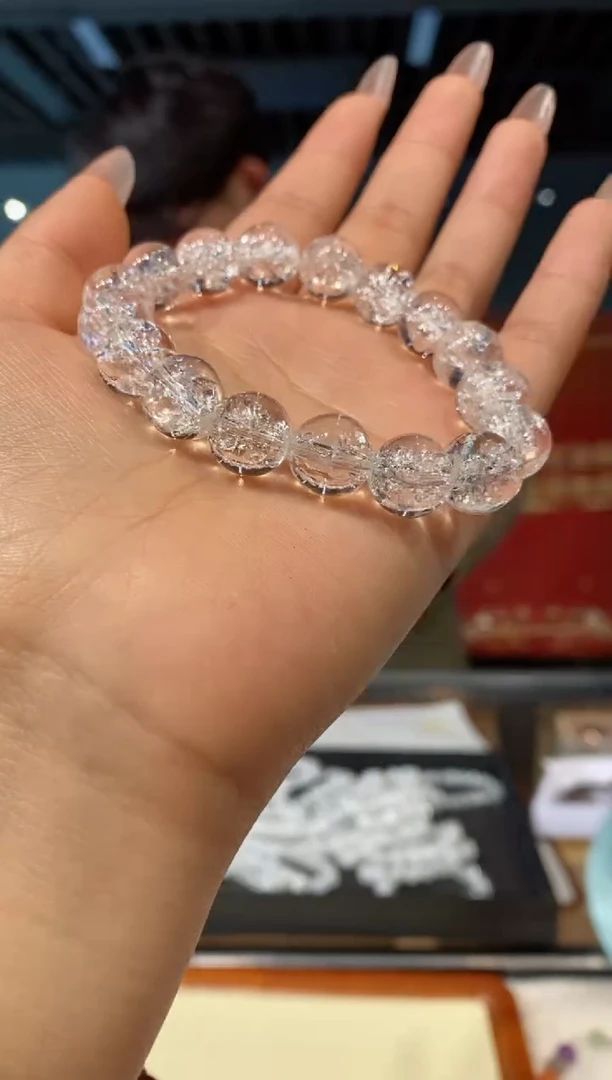 【闪购商品】水晶手串未镶嵌白阿赛12m