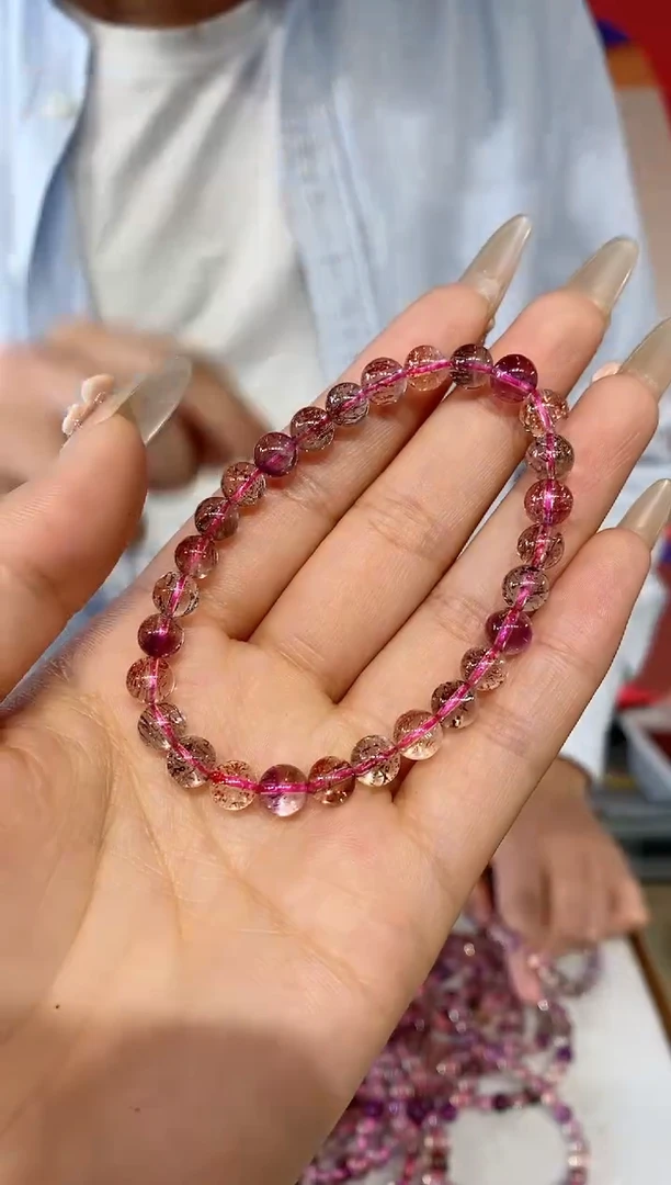 【闪购商品】水晶手串未镶嵌1级超七6m+