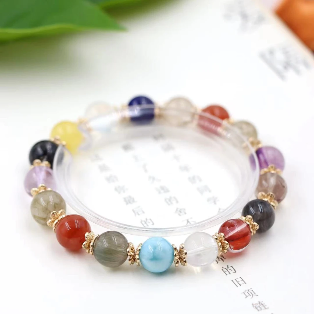 天然多宝水晶手串高级别水晶玉石组合C1009-尺寸可选-多样性发一