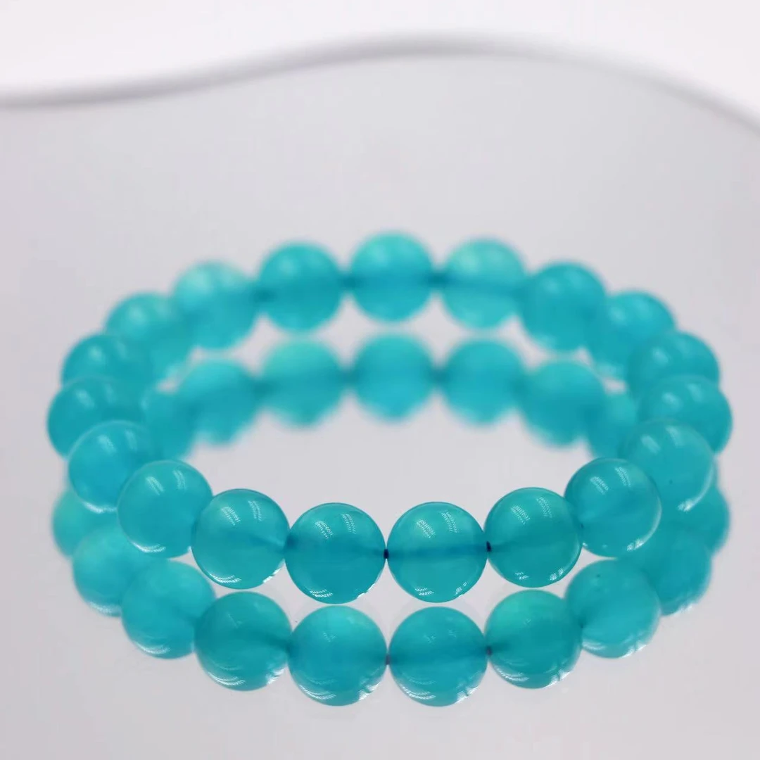 毕业级高冰透天河石手串冰河蓝CK2405-尺寸可选-多样性发一