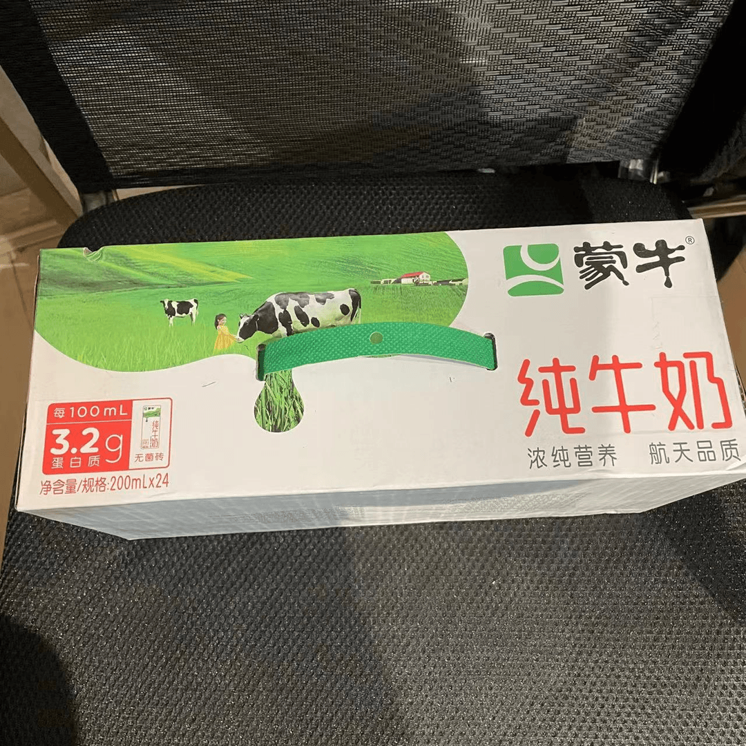 蒙牛盒纯一箱24盒