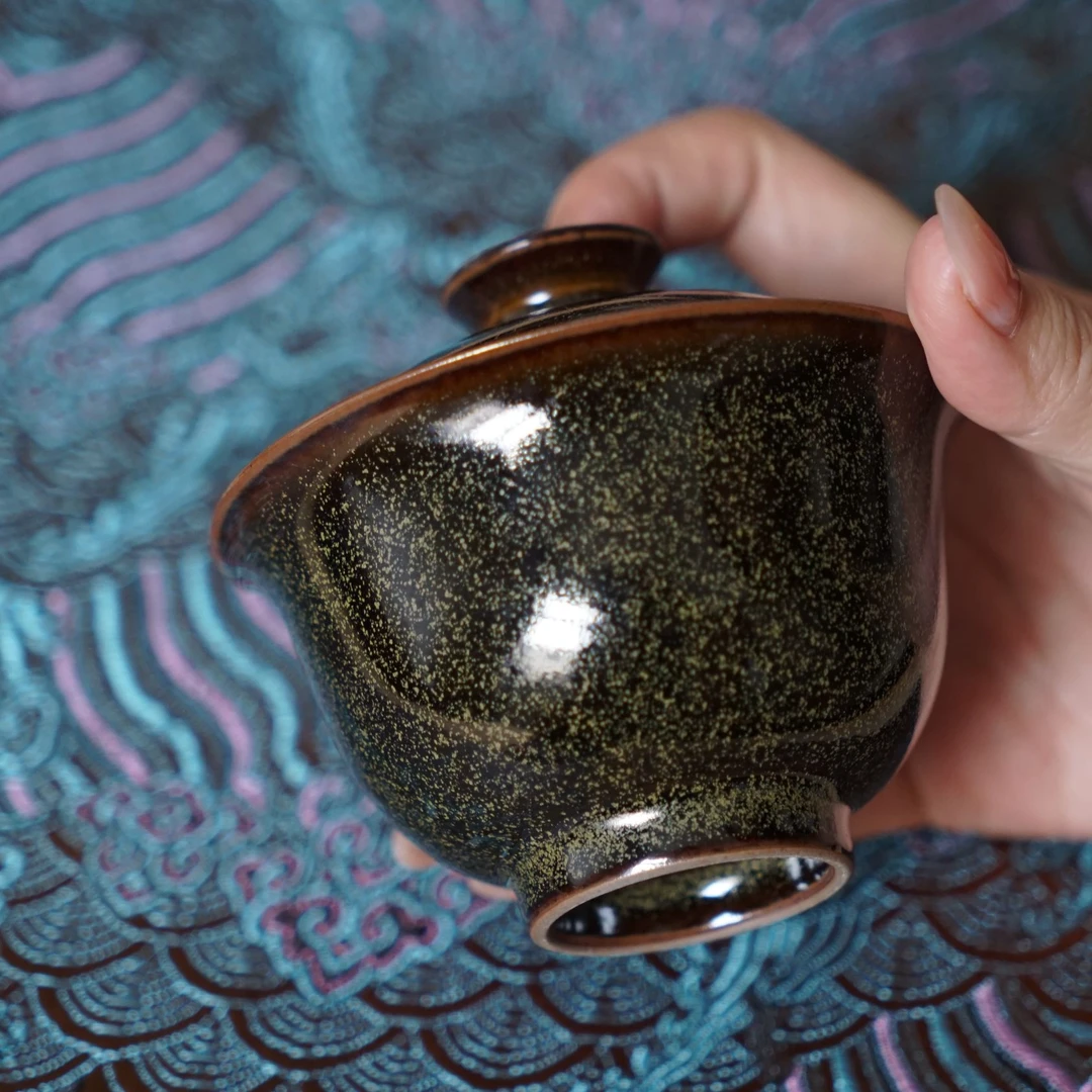 【澄观】-茶叶末釉盖碗