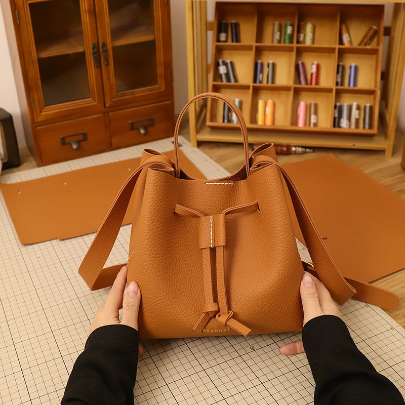 水桶包diy手工编织包包自制材料包亲手做送女友单肩斜挎女包气质