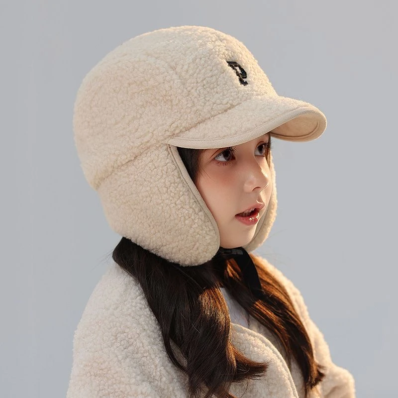儿童雷锋帽子秋冬季男女童加厚保暖包头帽新款防寒宝宝护耳套头帽