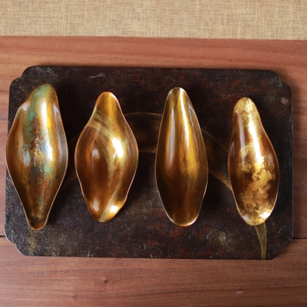 大漆茶则 手工艺茶器