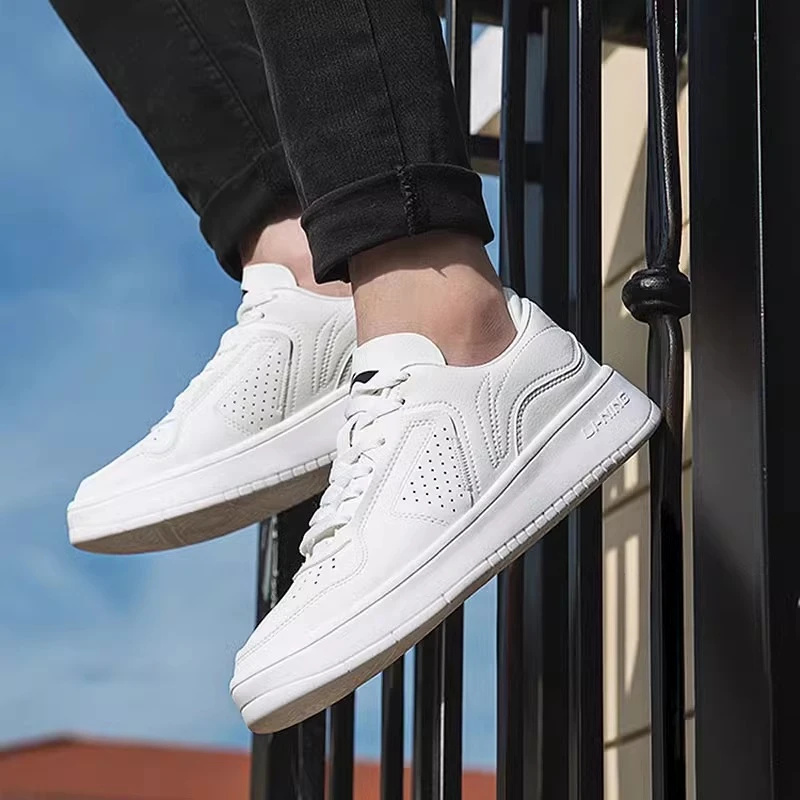 李宁男鞋板鞋休闲潮流百搭男鞋时尚潮牌经典低帮小白鞋F