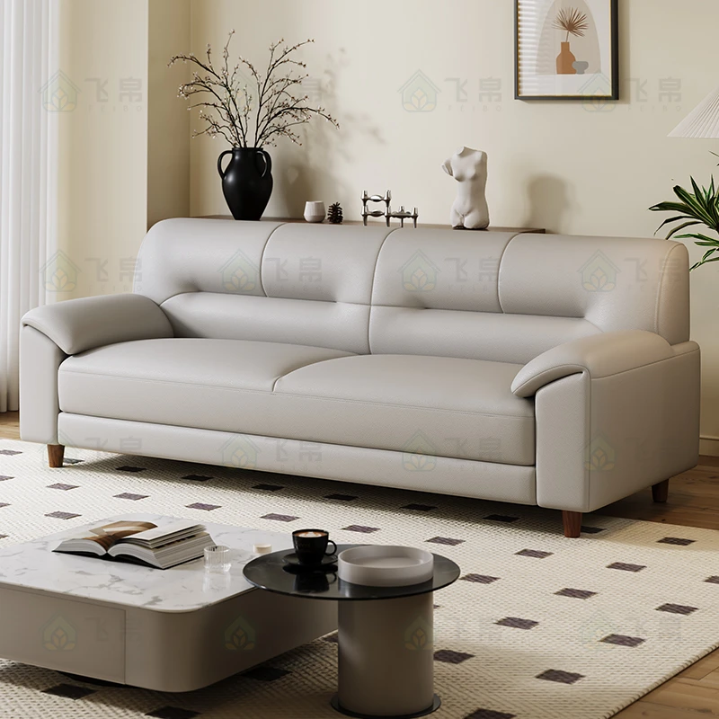 【清仓】真皮沙发家用皮沙发小户型单人位办公室现代简约沙发皮艺
