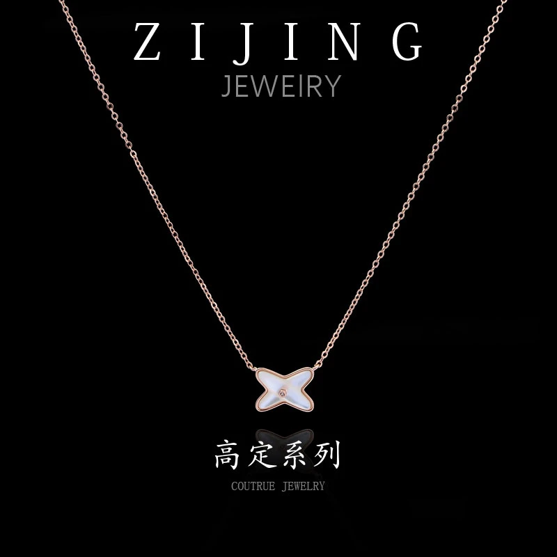 坠链均925银贝壳  CC3267 轻奢设计感925项链38+5CM