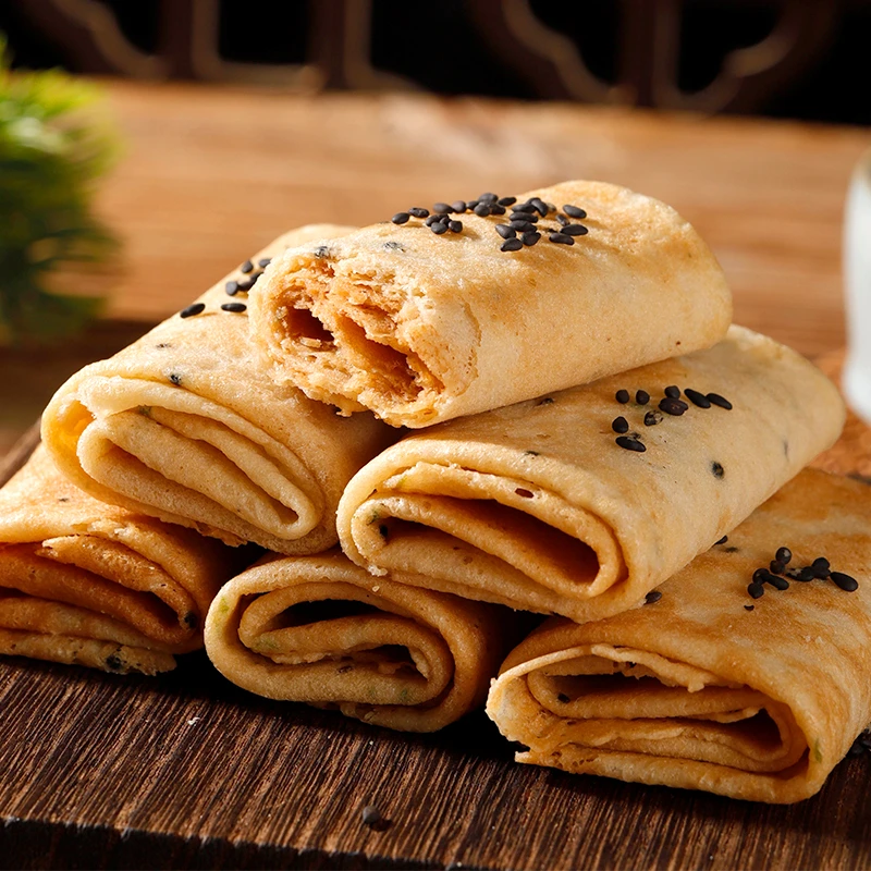 传统手工凤凰卷鸡蛋卷酥脆休闲零食酥饼糕点香浓芝麻味酥香海苔味