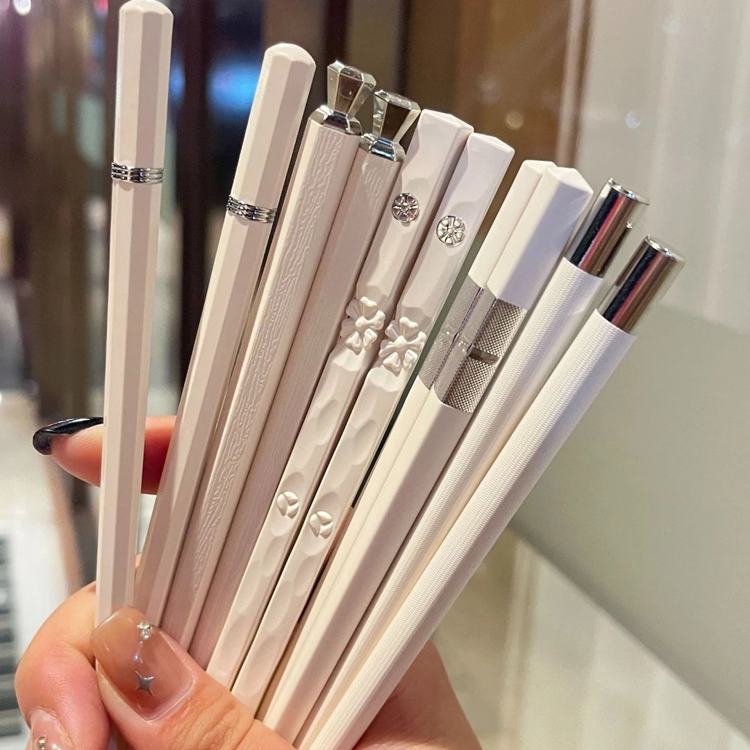 【新疆西藏包邮】高颜值筷子家用耐高温轻奢分餐筷防滑防霉高档