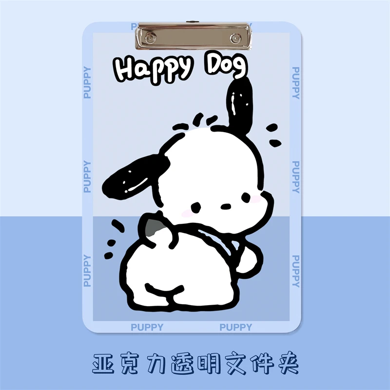 卡通可爱学生写字垫板资料考试专用夹板少女透明亚克力板A4素描板