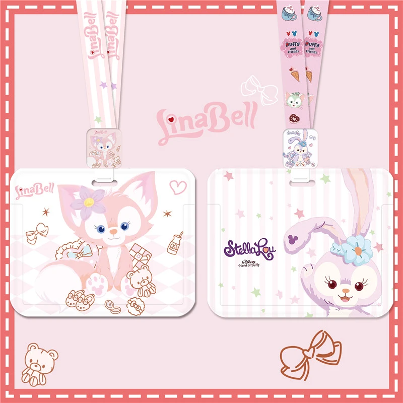 学生校牌食堂卡套伸缩挂脖挂绳横版公交卡接送卡证件套卡通幼儿园