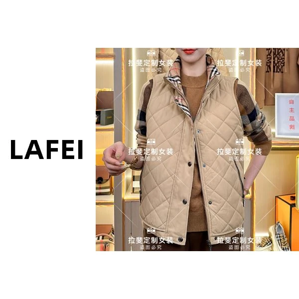 秋冬新款菱格时尚百搭保暖马甲