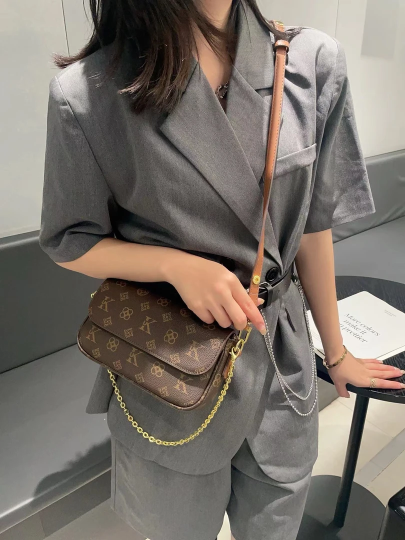 UK2024秋冬新款休闲轻奢菜篮麻将包百搭经典ins单肩腋下斜跨女包