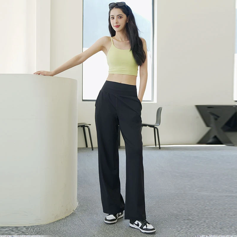 运动户外休闲透气时尚宽松速干显瘦阔腿直筒裤微喇阔腿裤AB13502