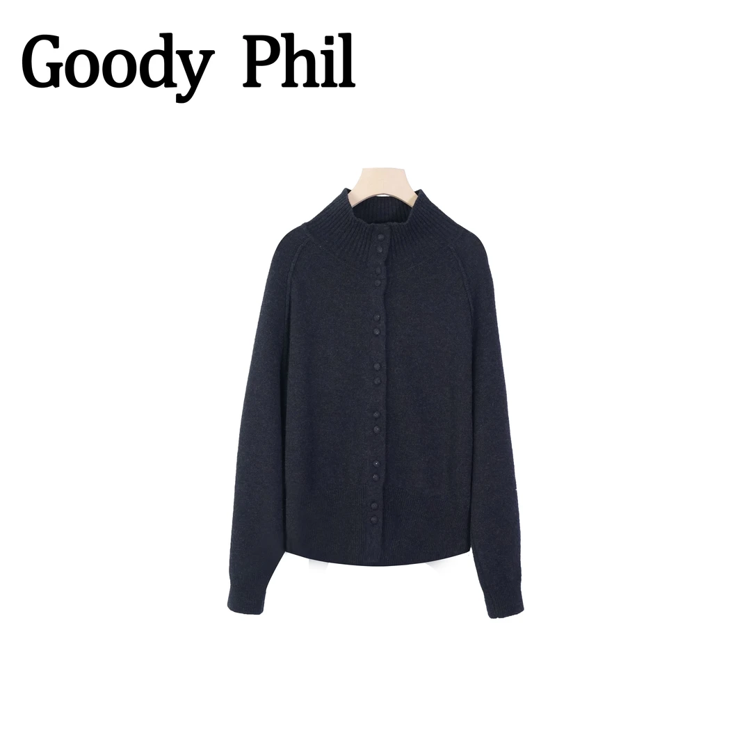 【Goody斐儿】（单上衣）全羊毛轻奢休闲冬季针织气质百搭上衣