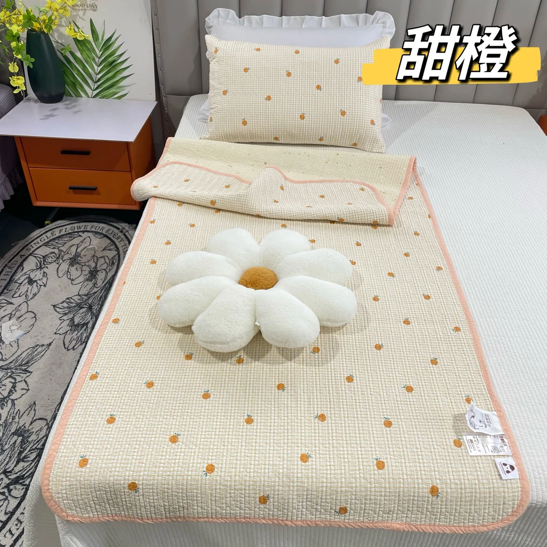 双面棉床盖90×210 学生宿舍上下铺床盖夹棉床单飘窗垫可机洗