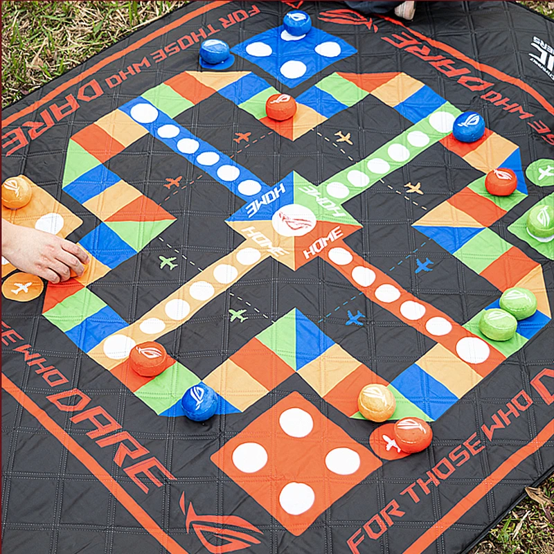 【ROG周边】ROG飞行棋野餐垫  防水防滑/内置毛绒棋子/收纳便携）