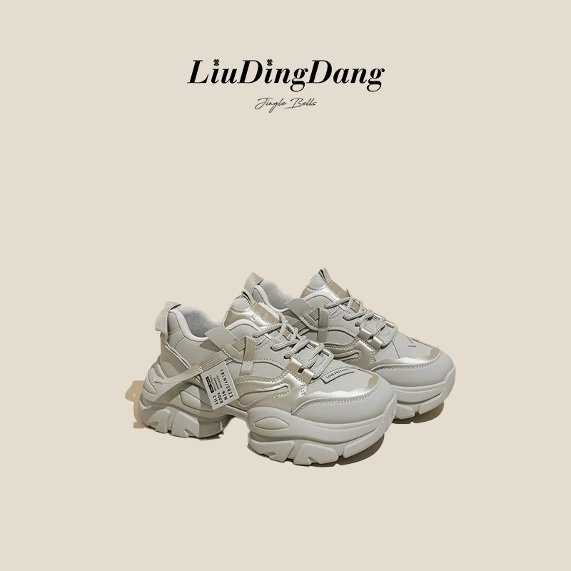 【刘叮咚女鞋】高级感老爹鞋女时尚休闲鞋2024年秋冬季新款百搭