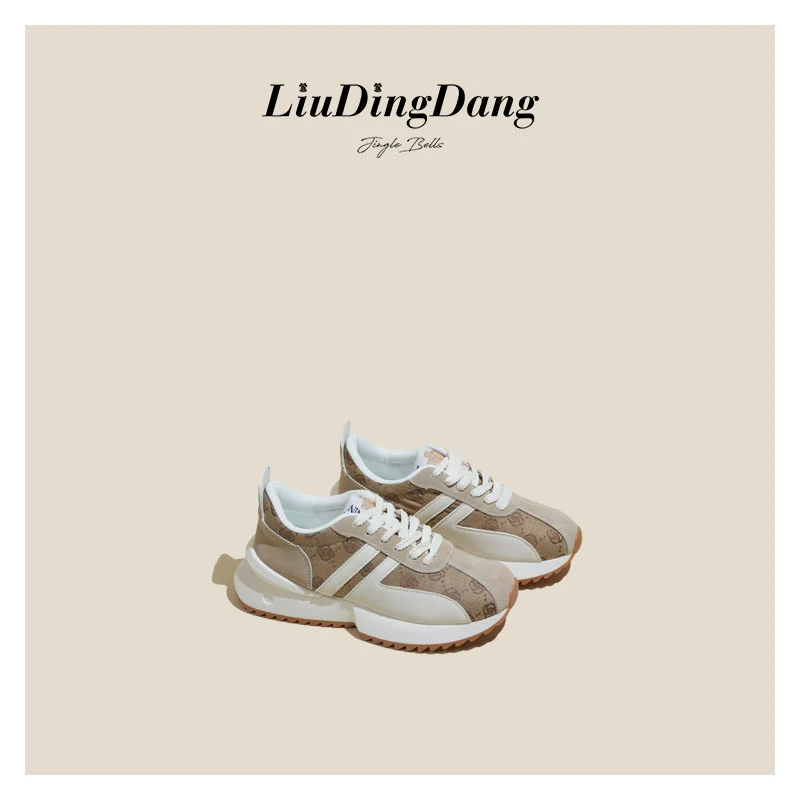 【刘叮咚女鞋】厚底阿甘鞋女2024年夏季透气薄款软底新款舒适休闲