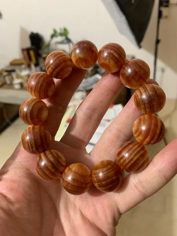 满文1.8×13颗手串东北松明子松香味