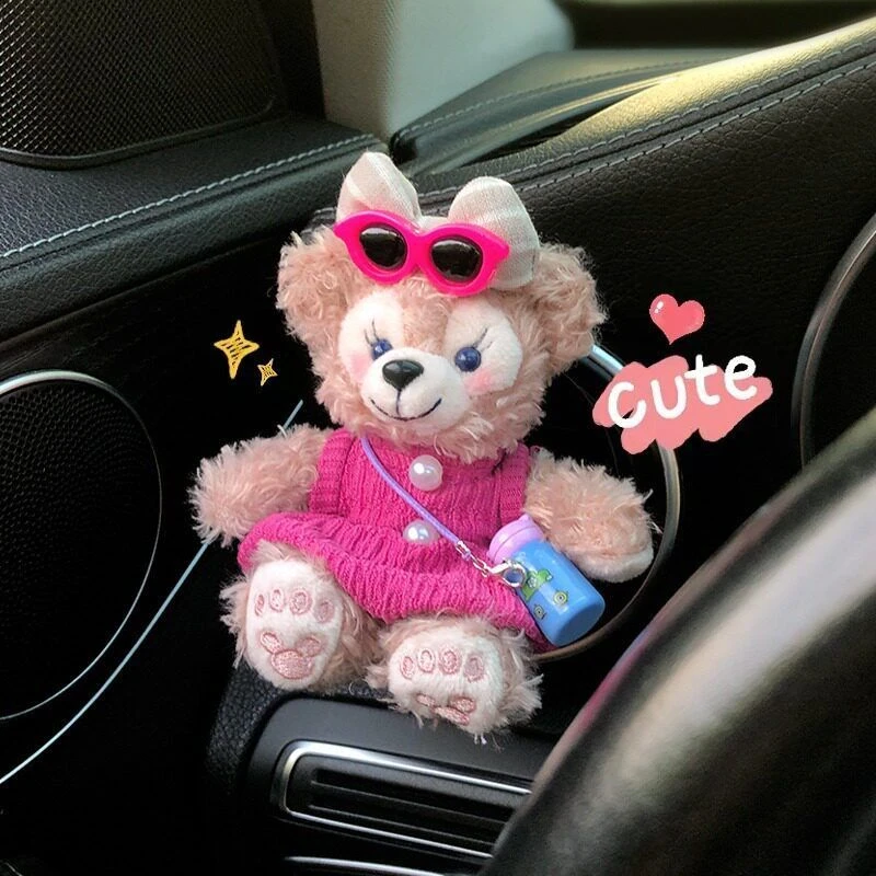 车载香薰汽车空调出风口装饰品2025新款雪莉玫可爱摆件车内香氛女