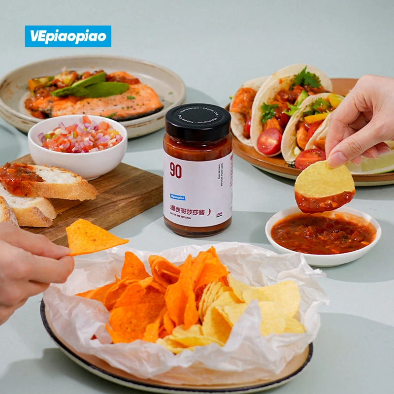 VEpiaopiao墨西哥莎莎酱 南美Salsa沙拉taco玉米片卷饼爽口酸辣