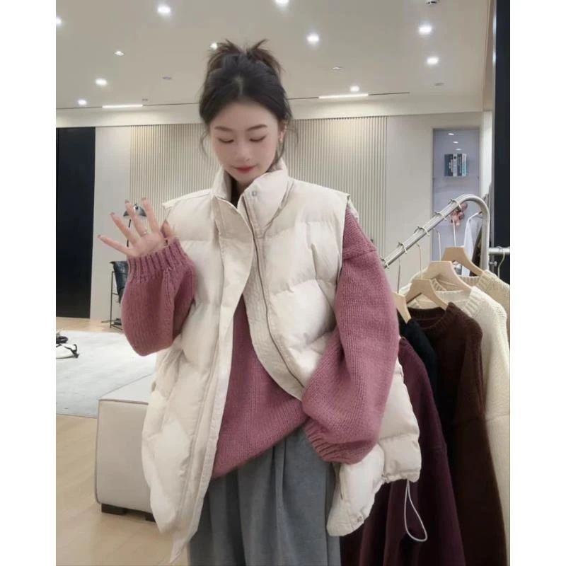 DLS-2828 高领立领拉链马甲背心