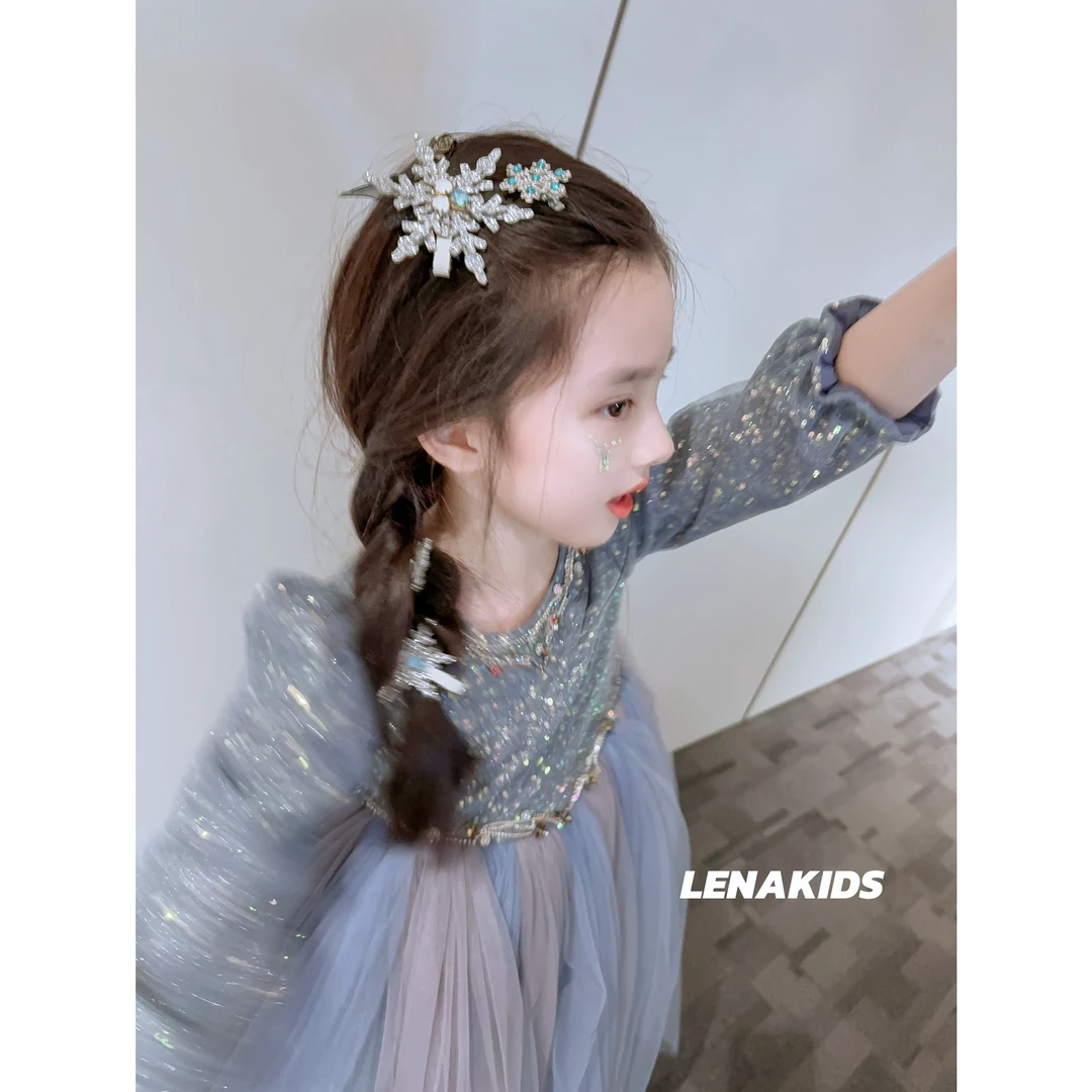 【现货】PP·Twinkle冰雪公主·艾莎 女宝汉服连衣裙斗篷24102002