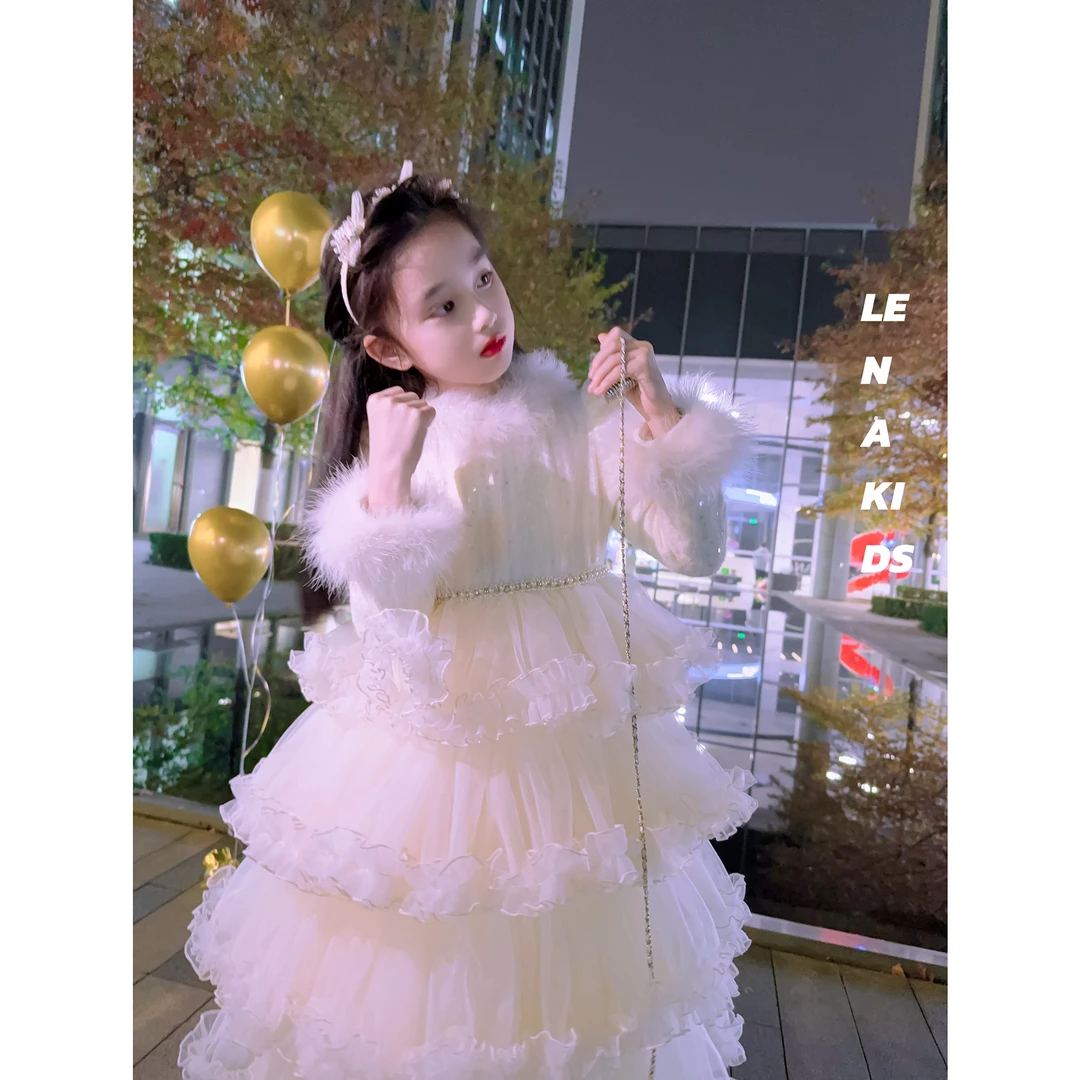 MOANA【现货·超大多层纱纱裙摆】气质高定女宝连衣裙24120302