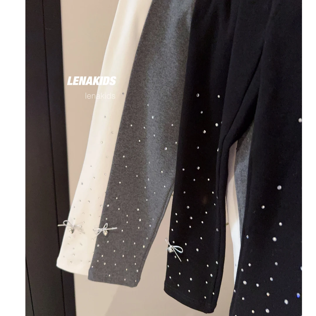 【现货】PP·Twinkle 百搭闪闪带钻高定时髦女宝打底裤24081403