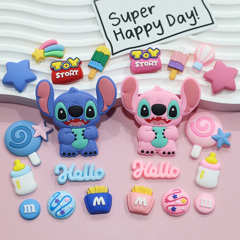 星际宝贝史迪仔立体diy手机壳饰品配饰发卡套拖鞋水杯贴片冰箱贴