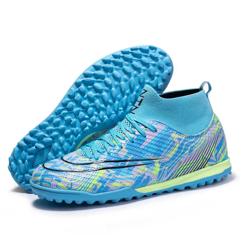 振家高帮实战碎钉中高端足球鞋实战碎钉足球鞋防滑足球训练鞋大码