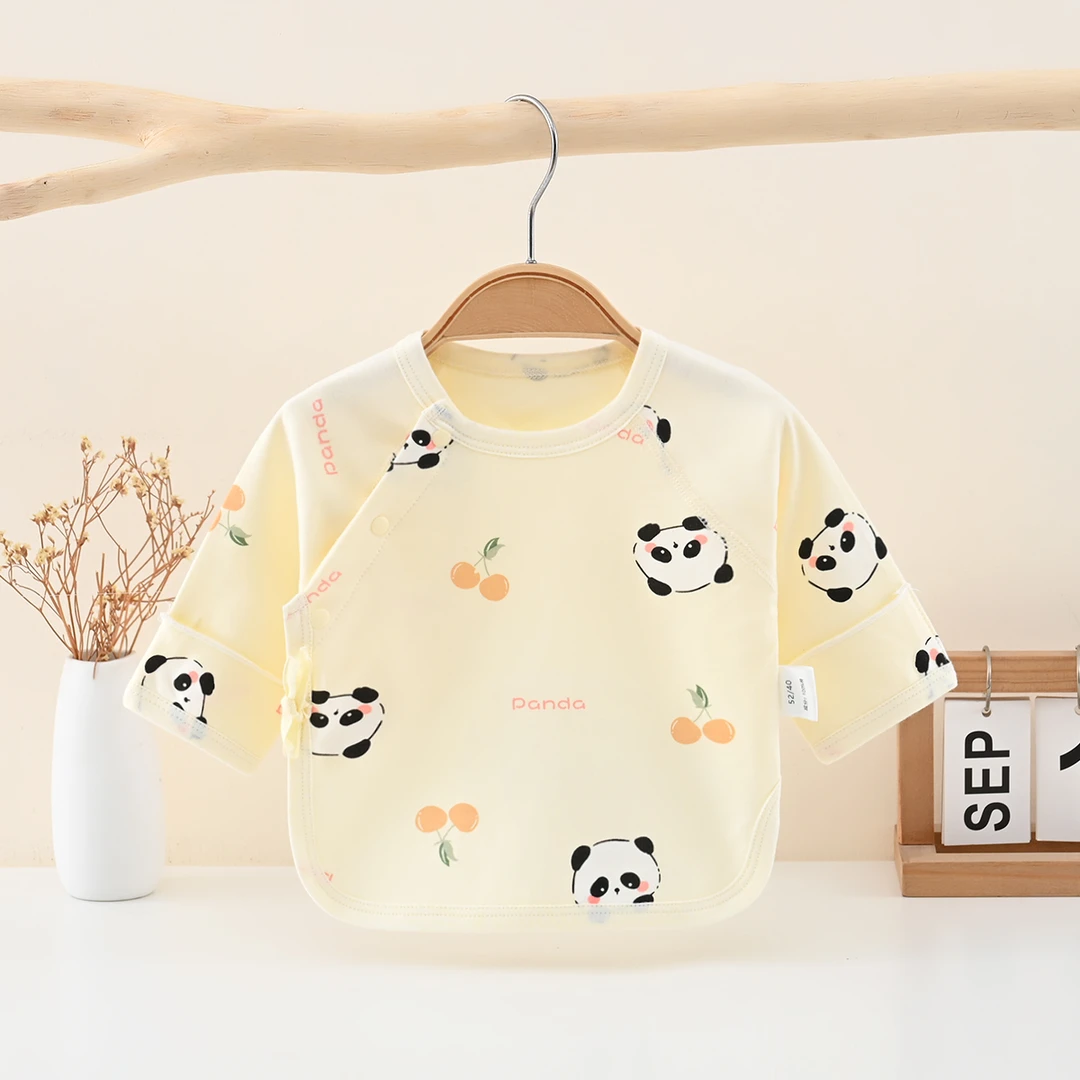 新生儿宝宝纯棉无骨半背衣