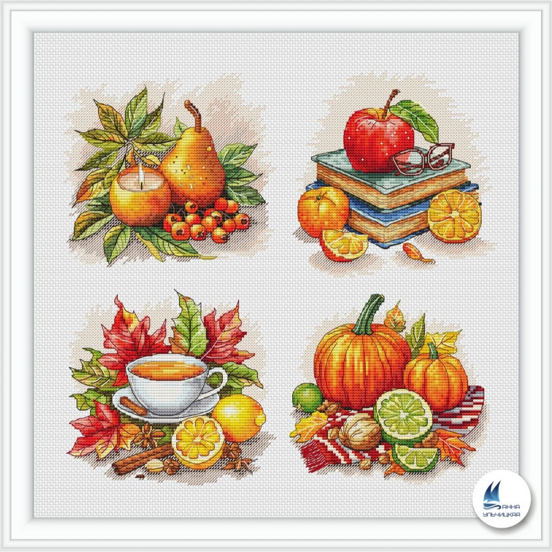 【CC2569-秋季瓜果】十字绣2024新款客厅餐厅简单简约竖版