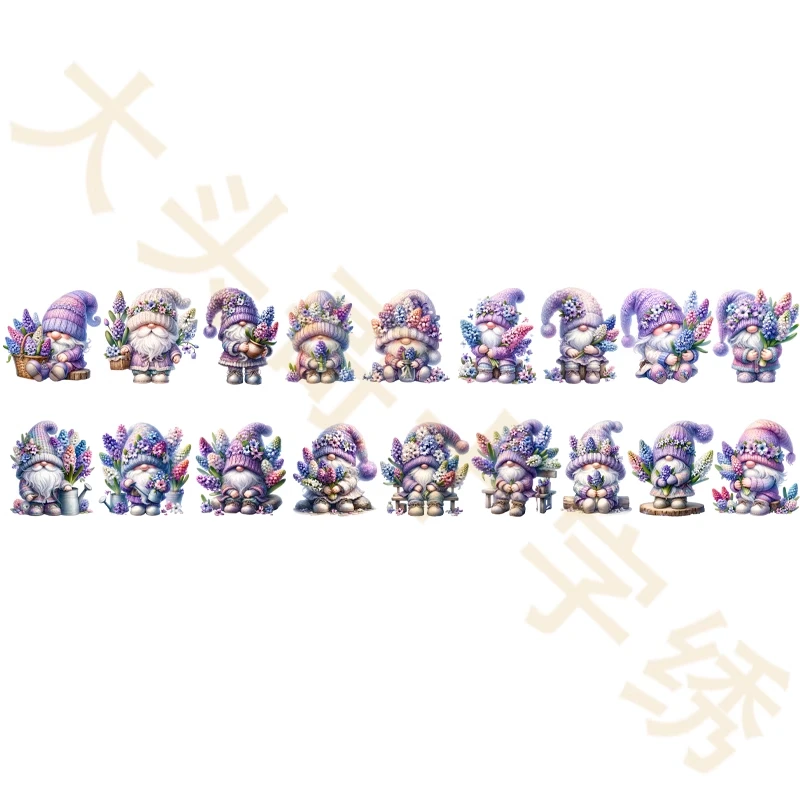 【CZ2005-风信子小矮人 异形 20X2.5cm 长窄针吸】十字绣工具