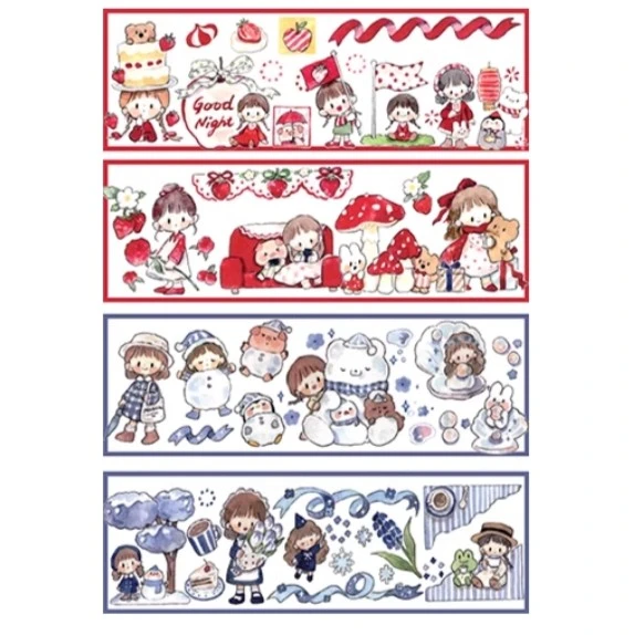 【MNCK-15 卡哇伊娃娃 4个一组针吸】十字绣2023新款工具