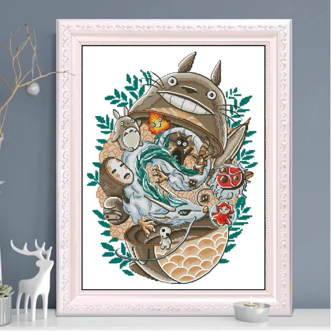 【ZZ2568-龙猫系列11 复活节 】十字绣2023新款卡通动漫卧室可爱