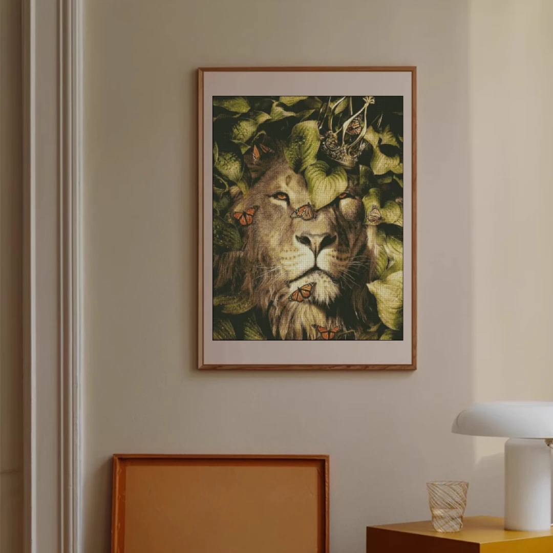 【ZZ3142-丛林狮王】十字绣2023新款线绣客厅儿童卡通卧室自己绣