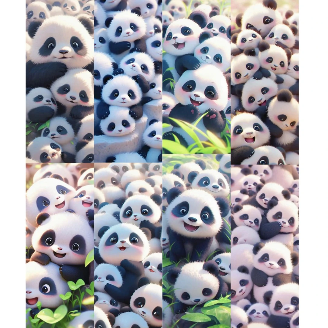 【MNCZ1-4个一组Panda系列迷你中窄针吸】十字绣2023新款工具针吸