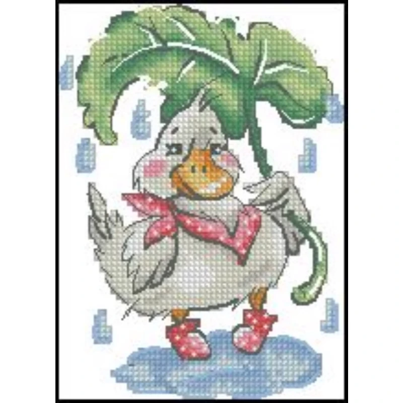【CC2369-雨天白鸭】十字绣2024新款客厅餐厅简单欧式油画