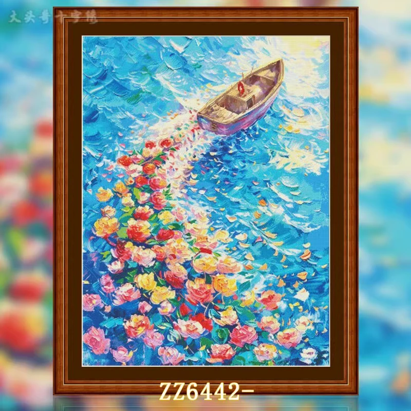 【ZZ6442-浪漫航行】十字绣2024新款客厅卧室自己绣简约小