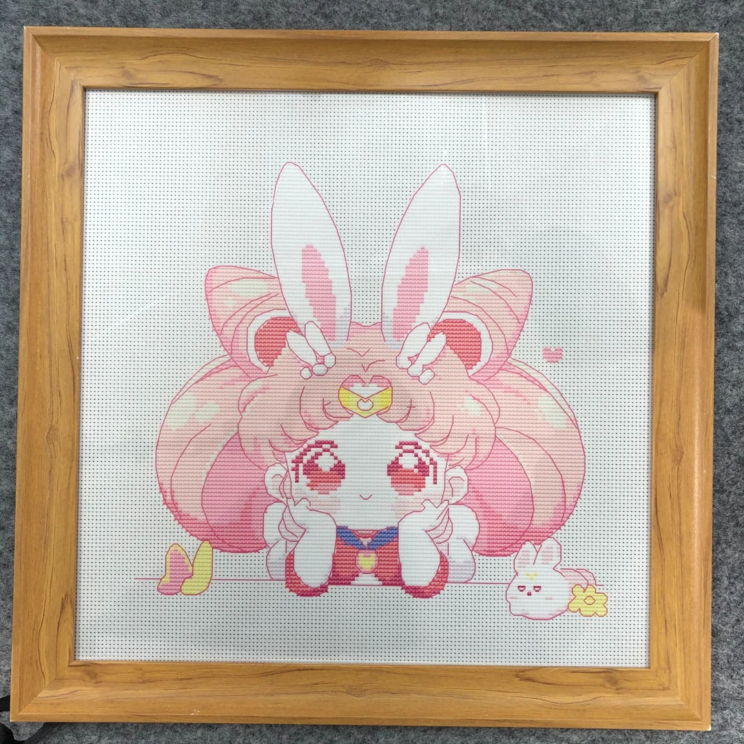 【CC2496-月野兔6】十字绣2024新款小件线绣客厅餐厅简单新手款简约