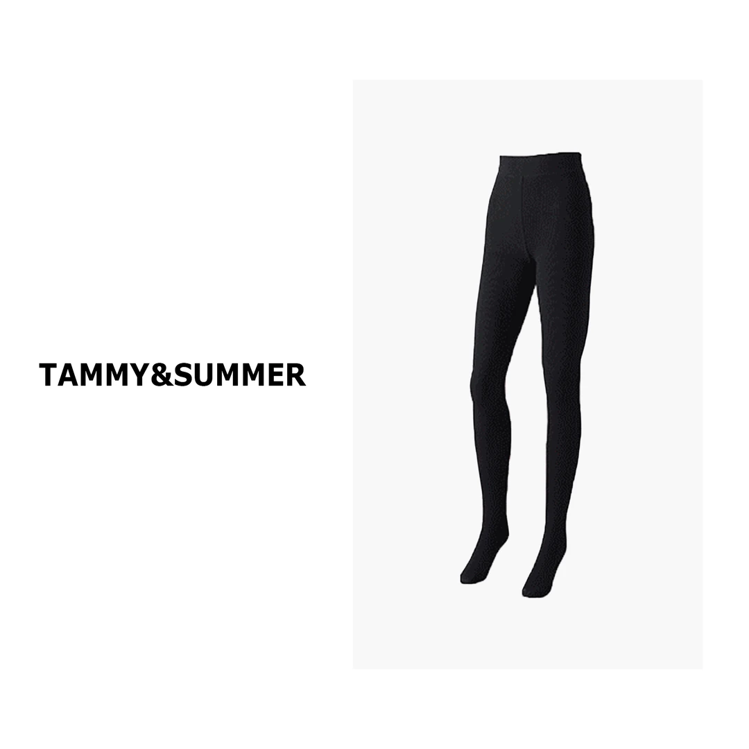 【Tammy&Summer】进口长绒棉修身舒适打底裤任意剪踩脚连裤袜SX233